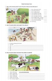 English Worksheet: Present Continuous Tense