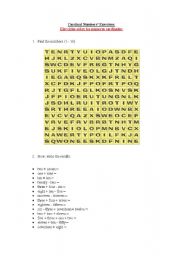 English Worksheet: Cardinal Numbers Exercises