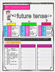 English Worksheet: future tense