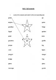 English Worksheet: [dʒ] [g] Sounds