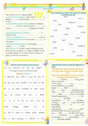 English Worksheet: The accusative with infinitive