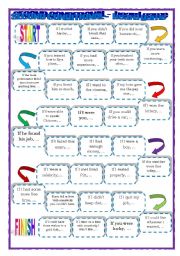 English Worksheet: Conditional Type 2 board game