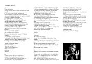 English Worksheet: Changes by 2pac