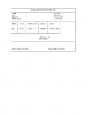 English Worksheet: salary slip