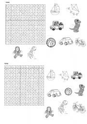 English worksheet: TOYS