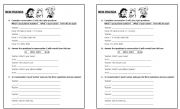 English Worksheet: Personal information questions
