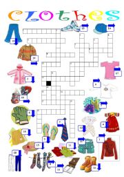 clothes crossword