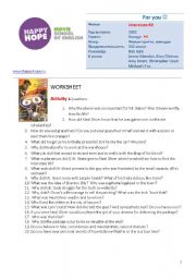 English Worksheet: Interstate 60 