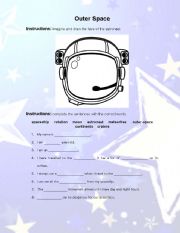 English worksheet: Outerspace