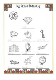 English Worksheet: My Picture Dictionary
