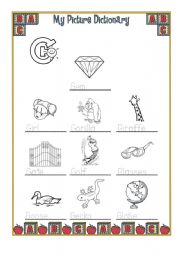 English worksheet: My Picture Dictionary