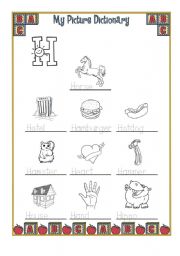 English worksheet: My Picture Dictionary