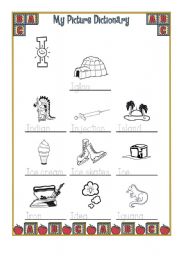 English Worksheet: My Picture Dictionary