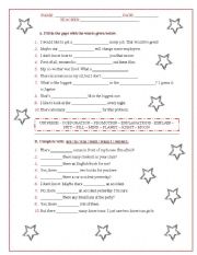 English Worksheet: Fill in the gaps