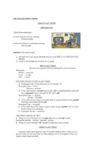 English Worksheet: SIMPLE PAST TENSE . EXPLANATION  AND EXERCISES