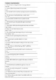 English Worksheet: Sentence writing