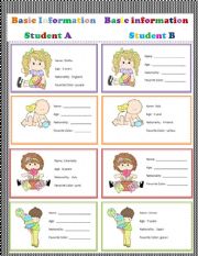 English Worksheet: basic information