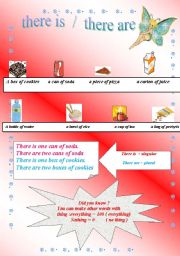 English Worksheet: plural  and singular