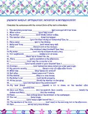 English Worksheet: PRESENT SIMPLE: AFFIRMATIVE, NEGATIVE & INTERROGATIVE