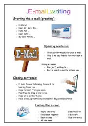 English e-mail writing