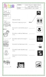 English worksheet: Home