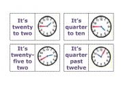 English Worksheet: Hours domino