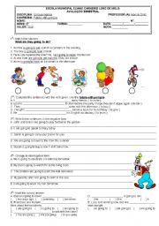 English Worksheet: Future with going to