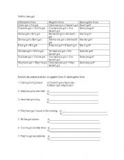 English worksheet: Have got affirmative/negative/interrogative form