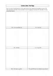 English Worksheet: Camera shots test (drawing)