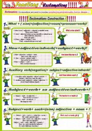 English Worksheet: Exclamations