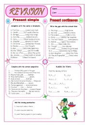 English Worksheet: REVISION