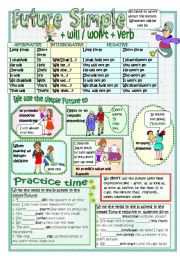 English Worksheet: FUTURE SIMPLE