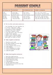 English Worksheet: Present simple