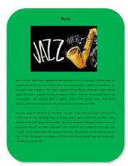 English Worksheet: Music Genre 6 ( Jazz)