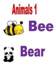 Animals flashcards