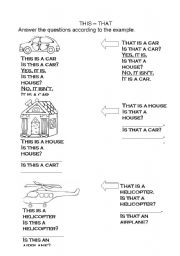 English Worksheet: This - That