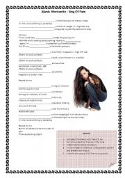 English Worksheet: There to be with Alanis Morrisette