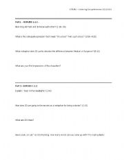 English worksheet: Scrubs Worksheet - Listening comprehension worksheet