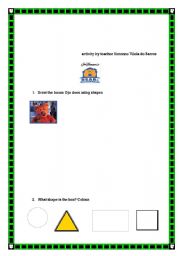 English worksheet: Shapes - Bear in the big blue house