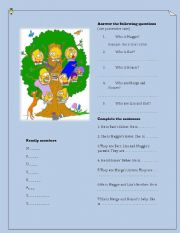 English Worksheet: The Simpsons Family. Possesive case