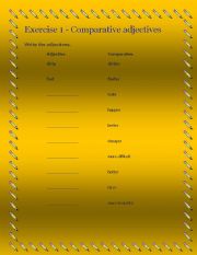 English Worksheet: COMPARATIVES AND SUPERLATIVES