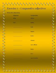 English worksheet: COMPARATIVES AND SUPERLATIVES