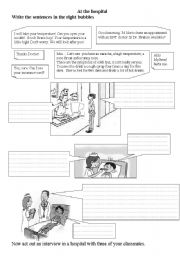 English Worksheet: At the hospital