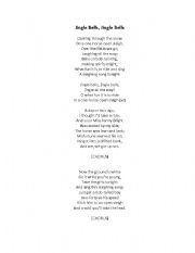 English Worksheet: X-mas songs
