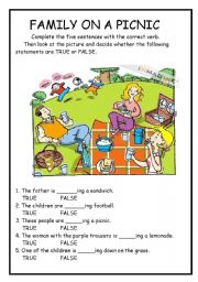 English Worksheet: TRUEORFALSE