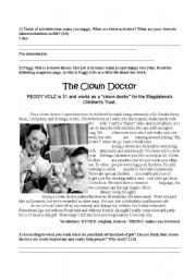 English Worksheet: Test - The Clown Doctor