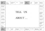 English Worksheet: Ice breaker conversation board game