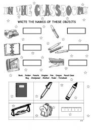 English Worksheet: IN THE CLASSROOM