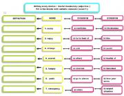 English Worksheet: useful vocabulary: writing horror stories