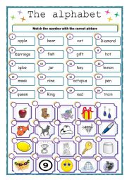 English Worksheet: the alphabet